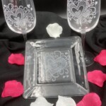 coffret 2 verres à vin et coupelle